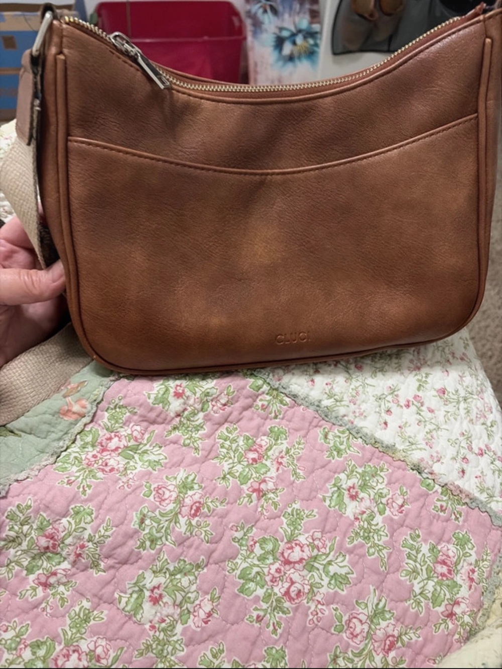 Brown Leather Crossbody Bag